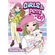"Dream&Style" розмальовка з наліпками "Girls&Pets"- РМ-88-02