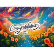Пакет ламінований "Congratulations" (36х24х12см) - СВ-013