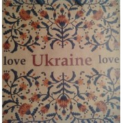 Пакет крафтовий " Love Ukraine" (24х24х10см) - ТС-073