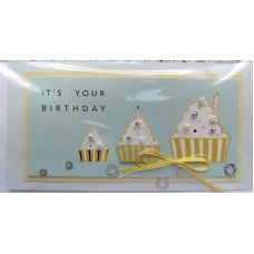 Листівка ручної роботи "Birthday!" - ЛРР-101у (укр. мова)