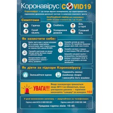 Плакат Короновірус - COVID19 - П-232