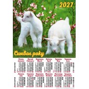 Календар-плакат на 2027 рік "Символ року" А2-14