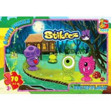 Пазл ТМ "G-Toys", 70 элементов, постер  ST008-67 "Стикиз" (210х300 мм)